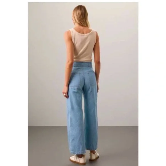 HUDSON Wide Leg Crop Jeans - Picture 4 of 9